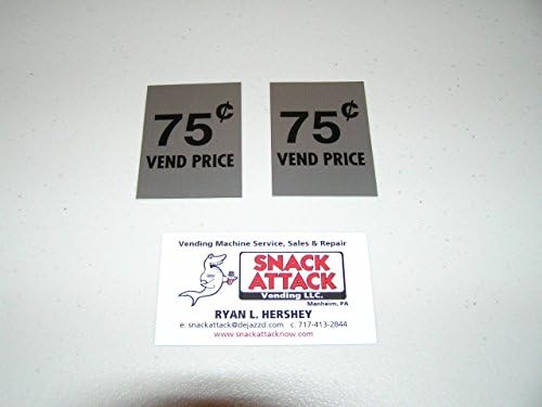 SODA Vending Machine (2) Decals".75 Vend Price." / Free Ship!