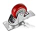 PARLOS 3 Inch Heavy Duty Caster Wheels with 360 Degree Swivel Plate on Polyurethane Wheel 970 Lbs, 4 Pack (2 with Brake & 2 Without Brake), 40007