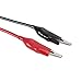 uxcell Double Ended Test Lead Alligator Clip Wire Jumper Cable 1.3meter Long 2pcs