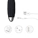 loverbeby Waterproof Cordless Extreme Power Handheld Mini 9X Multi-Speed Wand Massager, Black, 4.8 Ounce