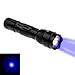 WindFire WF_502B_UV 1 Mode 395-410 nm High Performance UV-Ultraviolet LED Blacklight Flashlight 18650 Rechargeable Battery Powered Money/Leak Detector and Cat-Dog-Pet Urine Detector (No Battery)