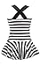 MiYang Women's Swimwear One Piece Slimming Skirt Tummy Control Swimdress Bathing Suit Black and White Large US 12-14