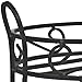 CobraCo Canterbury 15-Inch Black Scroll Top Plant Stand SCBPS1015-B