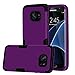 Galaxy S7 Edge Case, MCUK [Scratch Resistant] [Shock Absorption] 3 in 1 High Impact Hybrid Armor Defender Silicone Rubber Skin Hard Case Cover For Samsung Galaxy S7 Edge (Purple Black)