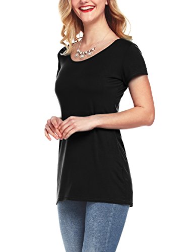 1 Amoretu+Womens+Sleeve+Cotton+T+Shirts