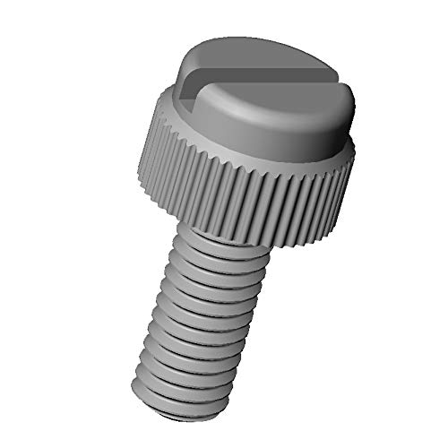 Ajile M3x16 mm Knurled Head Plastic Slotted Thumb Screw (Pack of 50