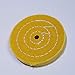 4 inch Buffing Polishing Wheel for Mini Bench Grinder or Drill with Useful Adapter White(50 Ply) Yellow(42 Ply)2/5