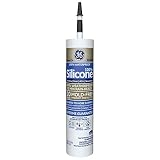 GE GE5030 Silicone 2+ Window & Door Sealant Caulk, 10.1oz, Black