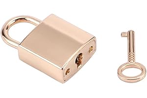 Padlocks Storage Container Small Jewelry Box Diary Book Key Lock Home Improvement Hardware Lovers Silver(Rose Gold)