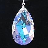 1 pc Swarovski Crystal 8721 Large Teardrop Briolette Pendant Clear AB 28mm / Findings / Crystallized Element