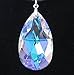 1 pc Swarovski Crystal 8721 Large Teardrop Briolette Pendant Clear AB 28mm / Findings / Crystallized Element