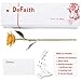 DEFAITH Real Rose 24K Gold Dipped, Forever Gifts for Her Valentine's Day Anniversary Wedding and Proposal - Yellow with Stand
