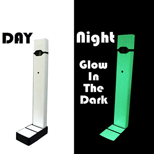 Premium Skin Decal Wrap for JUUL Vape - Full Coverage for Pods Juul Charger and Device (Glow in The Dark Green)