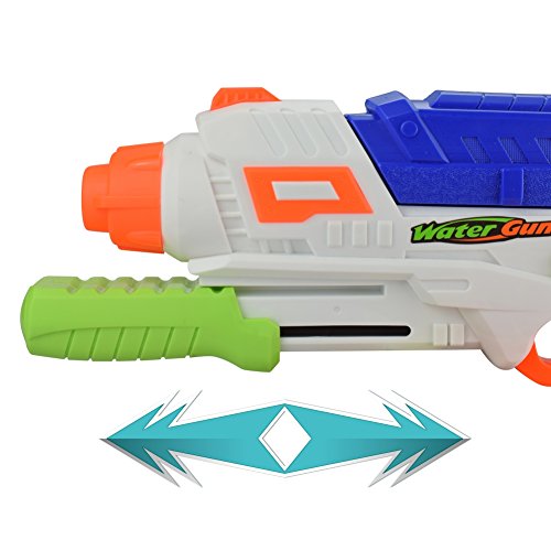 AMGlobal Water Blaster, Super Soaker Blaster, Water Gun, Water Pistol, Squirt Gun With 34 Feet Shooting Distance 33 Ounces Capacity For Kids For Swimming Party Bath Time