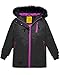 Wantdo Girls Waterproof Ski Jacket Parka Outdoor Windproof Warm Winter Coat