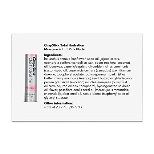 ChapStick Total Hydration Tinted Lip Balm Tubes and Lip Scrub Regimen