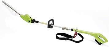 cordless hedge trimmer with extension pole