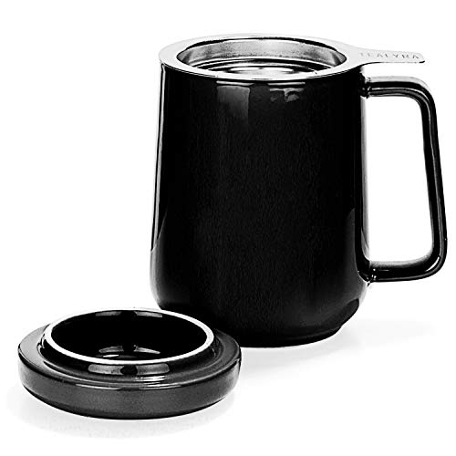 Tealyra Peak Ceramic Black Tea Cup Infuser 19ounce Large Tea