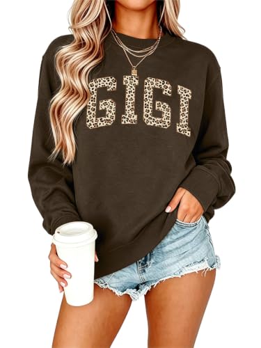 Eatbook Grandma Sweatshirt for Women Nana Pullover Top Coffee S at Amazon