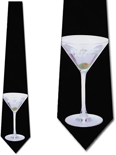 James Bond 007 Martini Ties Mens Necktie