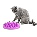 Patgoal Large Cats Catch Interactive Feeder Bowl Slow Feed Bloat Stop Pet Bowl (Purple)