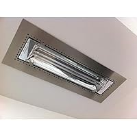 Infratech 18 2300 Accessory - Flush Mount Frame 39" Units, Choose Finish: Stainless Steel