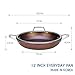 TECHEF - Art Pan Collection / 12 Inch Pan with Lid, Coated 5 times with New Teflon Select Non-Stick Coating (PFOA Free) (12