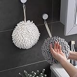 Soft Absorbent Microfiber Towel Ball with Hanging Ring