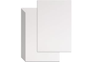 WOOQU 25 Pcs Book Board, Binder Board, Cover Board, Heavy Duty Chipboard for Book Binding, DIY Cardboard (White, 5 x 7 Inch 80PT)