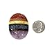 ONE (1) Seven Chakra Palm Stone - Seven Bonded Chakra Thumb Stone - Chakra Worry Stone - Rock Paradise Exclusive COA - AM8B11-05