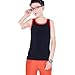 Womens Les Lesbian Tomboy Short Chest Binder Vest Tank Tops (S, Black)