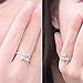 Meolin 925 Silver Cute Cat Animal Ring For Women