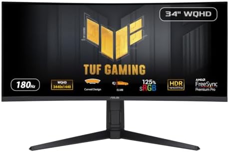 TUF Gaming VG34VQL3A - Monitor Curvo WQHD de 34"