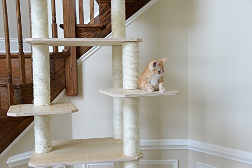 Armarkat 89 inch Premium Solid Wood Cat Tree Tower