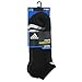 adidas Men's Cushioned No Show Socks (3-Pair), Black/ White/ Light Onix/ Granite, X-Large