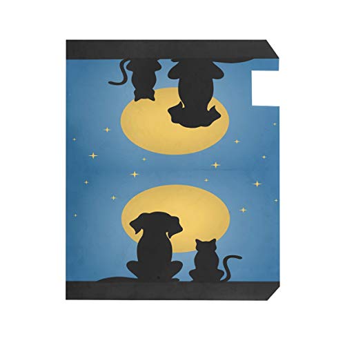 CUTEXL Magnetic Mailbox Covers Animal Cat Dog Moon Mailbox Letter Post Box Cover Wrap Garden Yard Home Decor Standard Size 20.7"x18.03" - Thumbnail 2