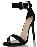 Delicious Women's Canter Single Sole Ankle Strap High Heels