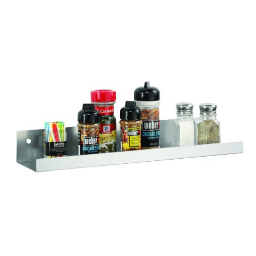 STEELMASTER Metal Display Shelf, 2.5 x 18 x 4.5 Inches, Silver (271118050)