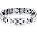 Men Sleek Magnetic Therapy Bracelet in Velvet Gift Box with Free Link Removal Tool