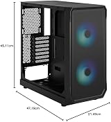 Fractal Design Focus 2 RGB Black ATX Gaming Case Tempered Glass view 8