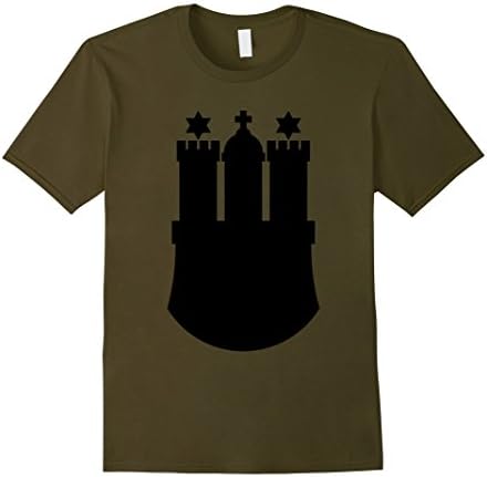Mens Hayat Hamburg HH Germany Hamburg T-Shirt Medium Olive