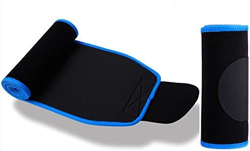 Waist Trimmer,waist shaper,Weight Loss Belt for Men &amp; Women,Workout Sweat Enhancer Exercise Adjustable Wrap for Stomach- Enjoy Sweet Muscle &amp; Back Support (Blue, Medium)