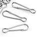 SODIAL 20 x Metal Lanyard Snap Spring Clips Hooks Findings DIY 1.5x0.47