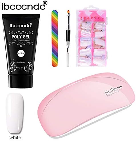 USB Nail Lamp Poly Gel False Nails Liquid Double-end Nail Pusher Set, Nail Suit, Beauty Tools Women