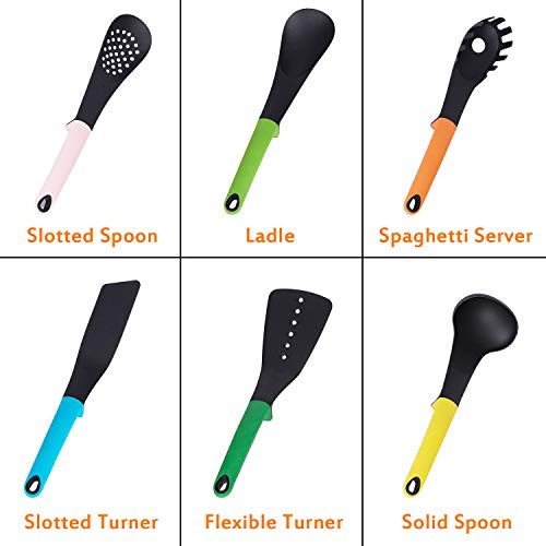 K Kwokker Kitchen Utensil Set, 6 Pieces Nylon Cooking utensils Elegantly Design, Food Grade, Non-stick, Heat Resistant, Dish Washer Safe - Thumbnail 2