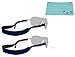 Croakies Original Neoprene Eyewear Retainer Sunglass Strap Band | Eyeglass & Sports Glasses Holder Keeper Lanyard | 2pk Bundle + Cloth, Navy