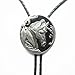 Ivory Falcon Western Bolo Tie, Native American Indian Horse Bolo Tie