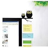 Witkey Computer Screen Display Creative Cute Transparent Message Boards Sticky Boards Post-it Note Board (Owl Right)