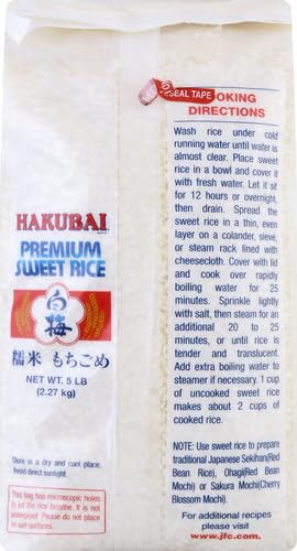 HAKUBAI SWEET RICE, 5-POUND