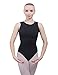 Dance Favourite Black Mesh Back and Droplet Keyhole Cutout Leotard
